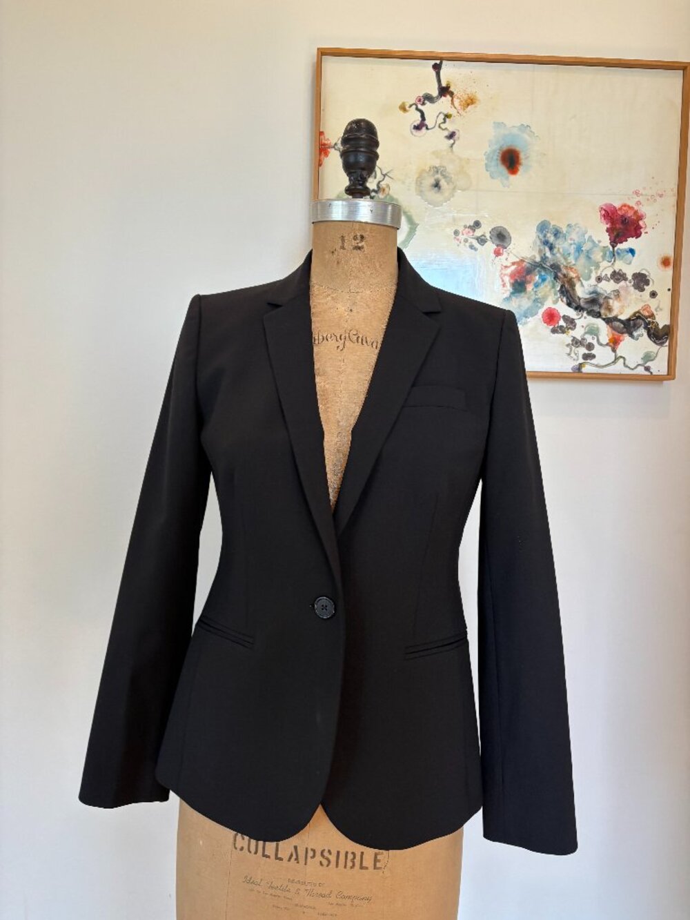 J Crew Women's Fitted Black Blazer